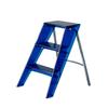 Driestaps Opvouwbare Ladder Antislip Voetkussentjes Trapje Ruimtebesparend