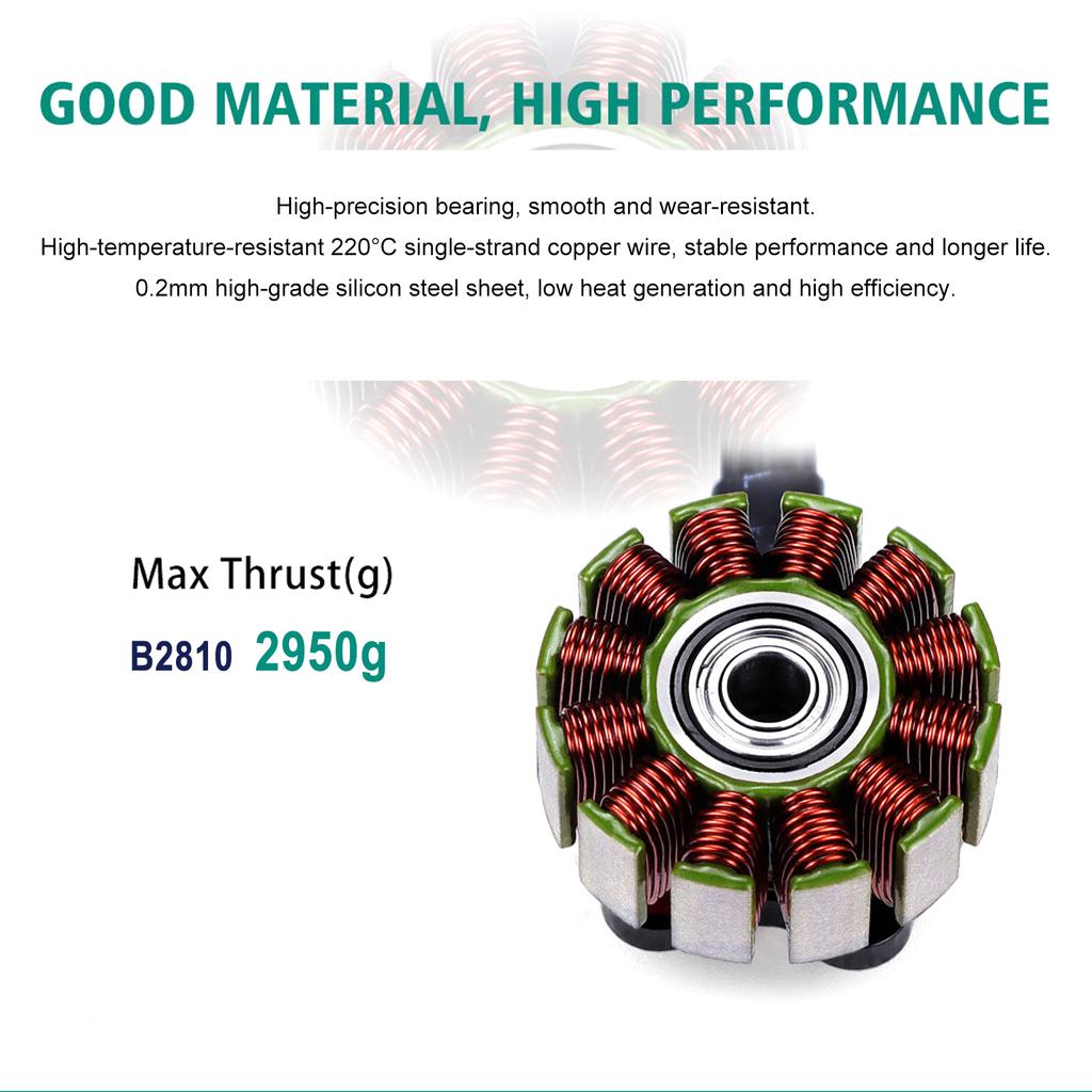14 Pole Brushless Motor with M5 Shaft, 18AWG Silicone Wire 250mm for RC FPV Quadcopter