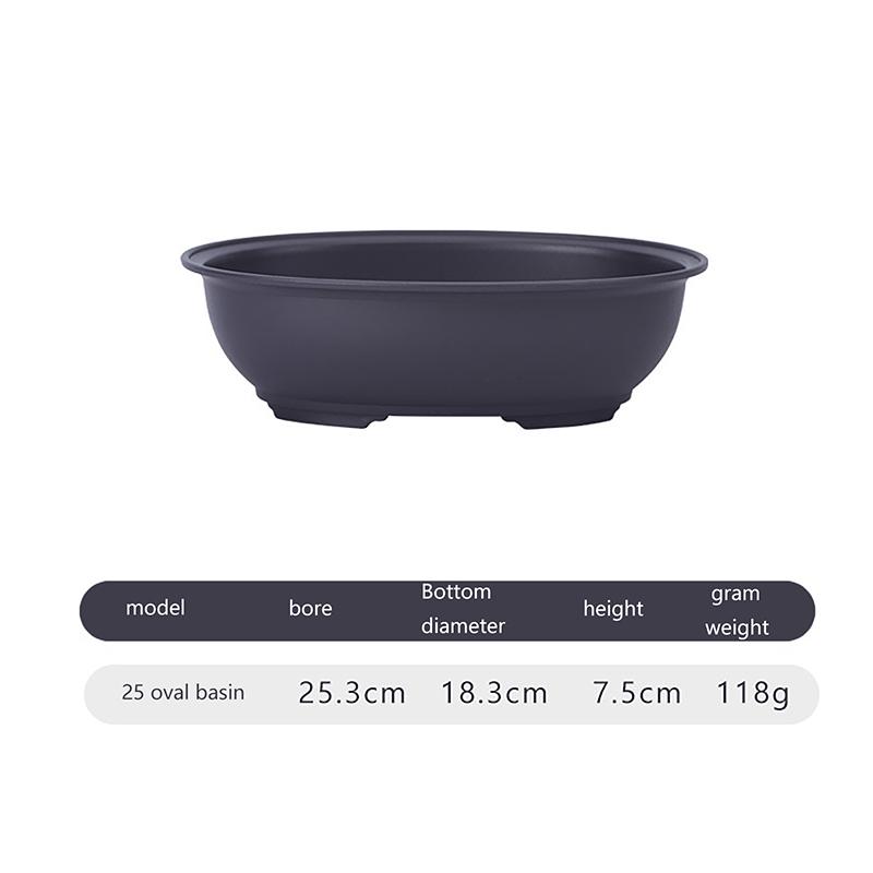 

Flowerpots Plastic Imitation Purple Clay Succulent Plants Pots Garden Landscape Bonsai Pot Trays Rectangular Square Planter