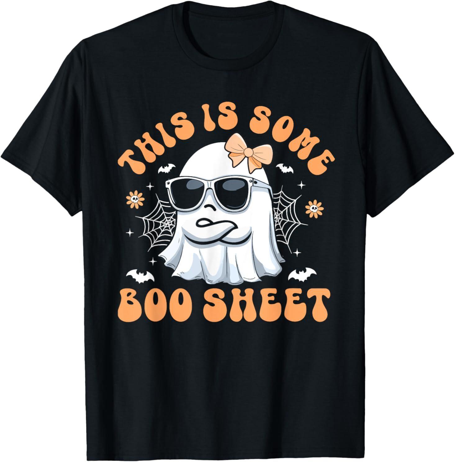 This Is Some Boo Sheet Womens Shirt Cute Ghost Halloween T-Shirt Mens Womens Tees Top 2XL