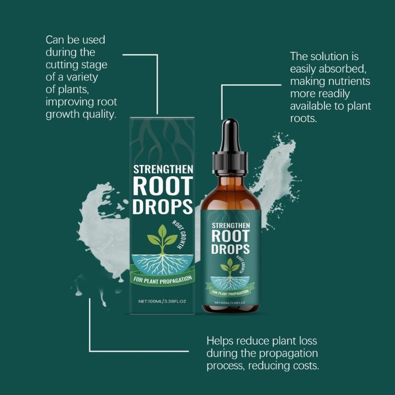 Plant Nutrient Liquid for Root Care Routines, Single Bottle Propagation Solution for Indoor Potted Care and Balcony Gardening Use Tasks