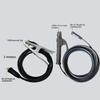 Welding Cable 5/7/10 M + Ground Cable 2/3 M Combo Set With Electrode Holder And Connector Universal Welding Cable Set