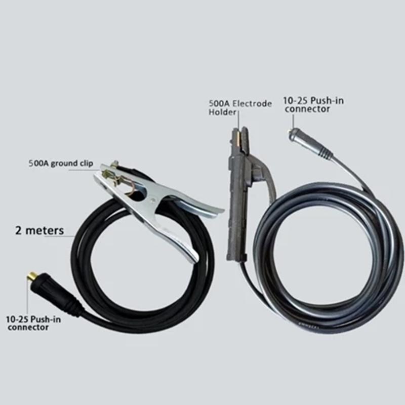 Welding Cable 5/7/10 M + Ground Cable 2/3 M Combo Set With Electrode Holder And Connector Universal Welding Cable Set