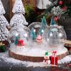 LEDMOMO Clear Snow Globe Water Globe with Spiral DIY Craft Empty Snow Christmas 15 Pieces Cap, Transparent, Refillable, Prop, Globe, Decoration,