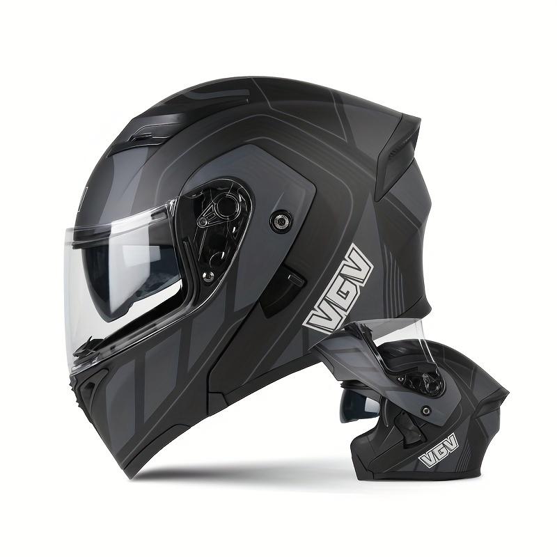 Flip Over Motorcycle Street Riding Helmet for Men and Women, Open Face Helmet, Summer Motorcycle Full Helmet, All Season Univers