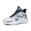 New Anta Anti Slip Wear Resistant Mid Top Performance Basketball Shoes Men's Gray White 112211605-1