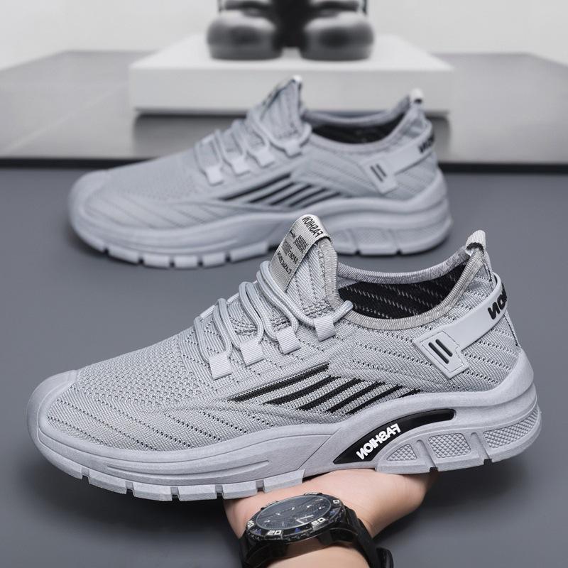 

МОДНЕ ВЗУТТЯ Чоловічі дихаючі спортивні кросівки Спортивне взуття для бігу Відкритий жіночий теніс Тренажер для тренажерного залу 44 сірий колір