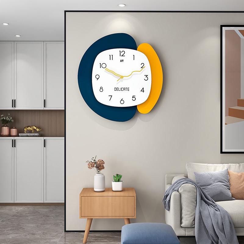Clock Living Room Nordic Personality Creative Wall Clock Modern Home Restaurant Background Clock Wall Hanging Simple Wall Hanging