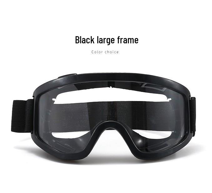 Large Frame Anti-Mist Safety Goggles with Impact Protection and Dustproof Shield