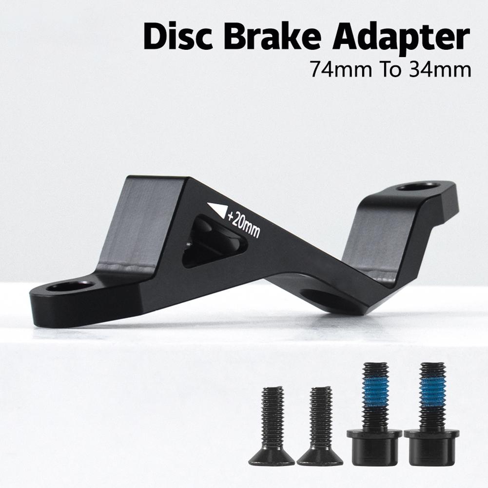 Bicycle Brake Adapter Mount Brake Adapter 74mm To 34mm Aluminum Alloy BMX Bike Accessories Brake Caliper Mount Adapter Bike Brake Adapter Disc Brake