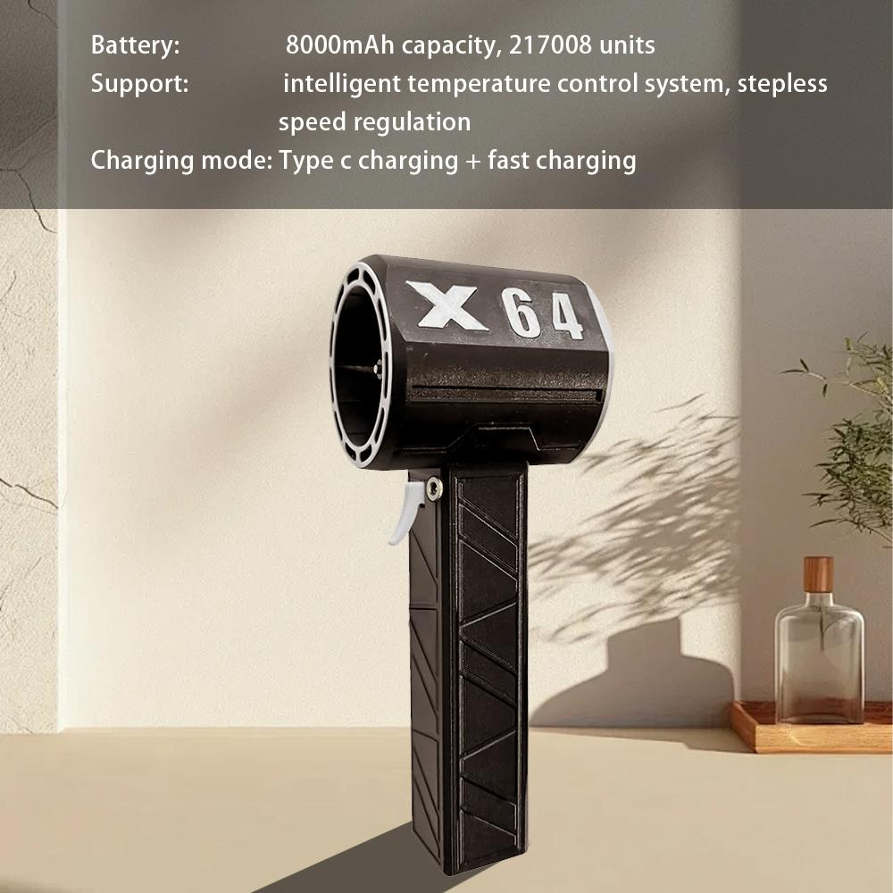 NOWY X64 Ręczny Turbo Jet Fan Samochodowy Gwałtowny Dmuchawa Powietrza Bezprzewodowy Pistolet Powietrza 64mm Silnik Bezszczotkowy Mocny Elektryczny Mocny Dmuchawa Do Pyłu