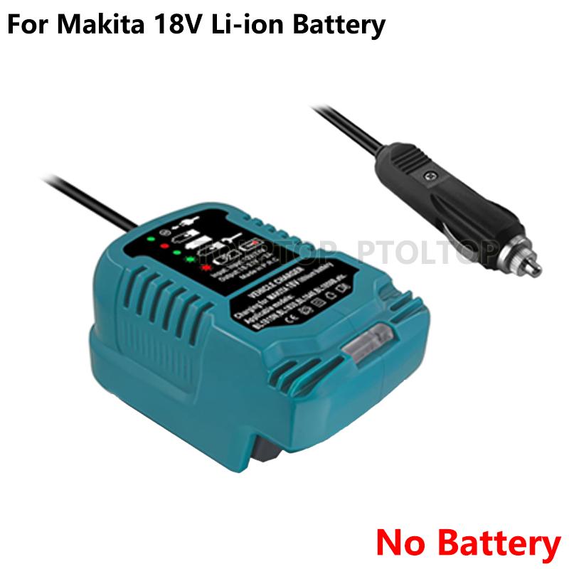 

Портативное мини-зарядное устройство для автомобильного аккумулятора Makita/Dewalt/Milwaukee18VLi-ion, зарядное устройство для прикуривателя со светодиодным индикатором