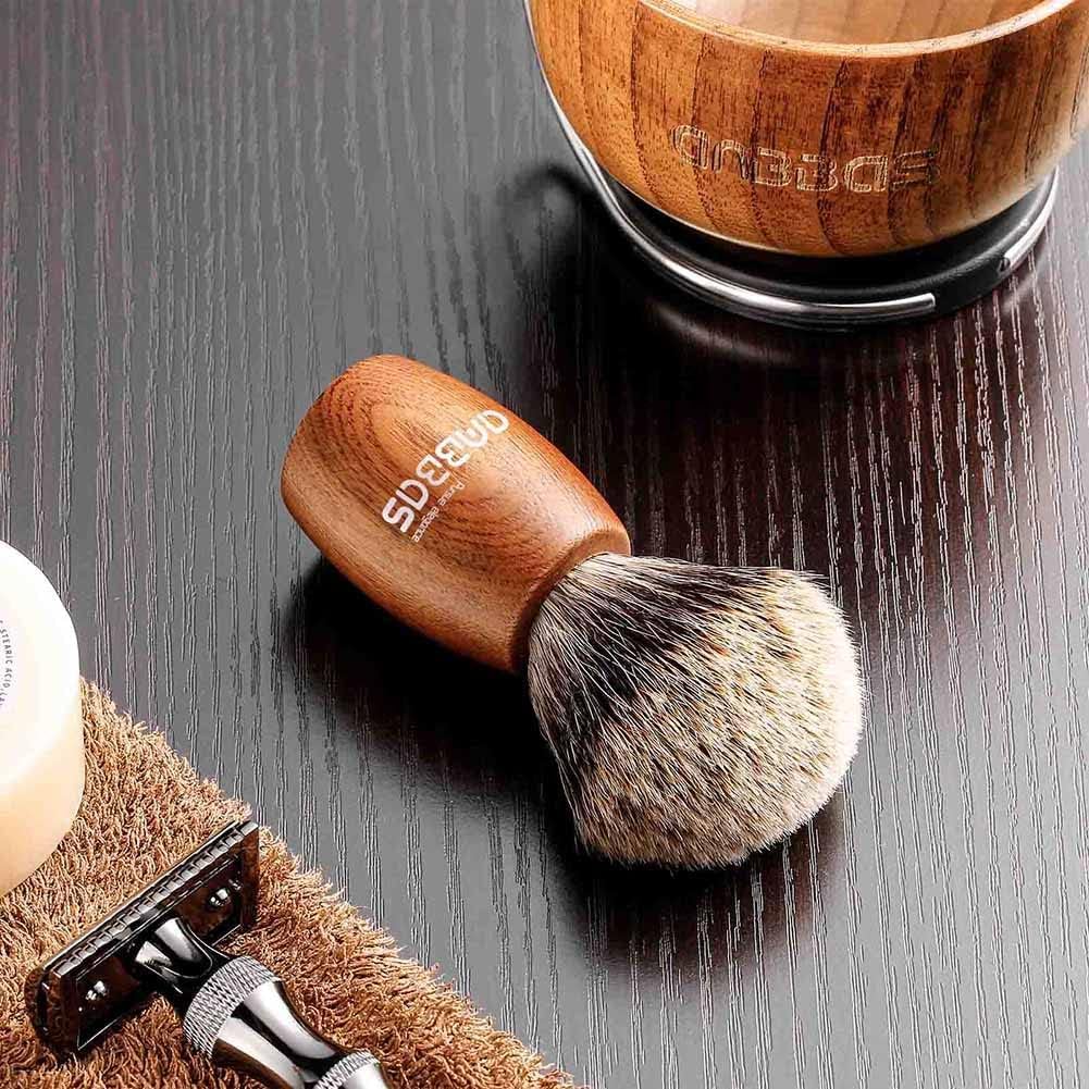 Shaping Brush Beard and Stainless Steel Razor Stand Perfect Gift for or Boyfriend Set, Brush, - Father's Day, Husband,
