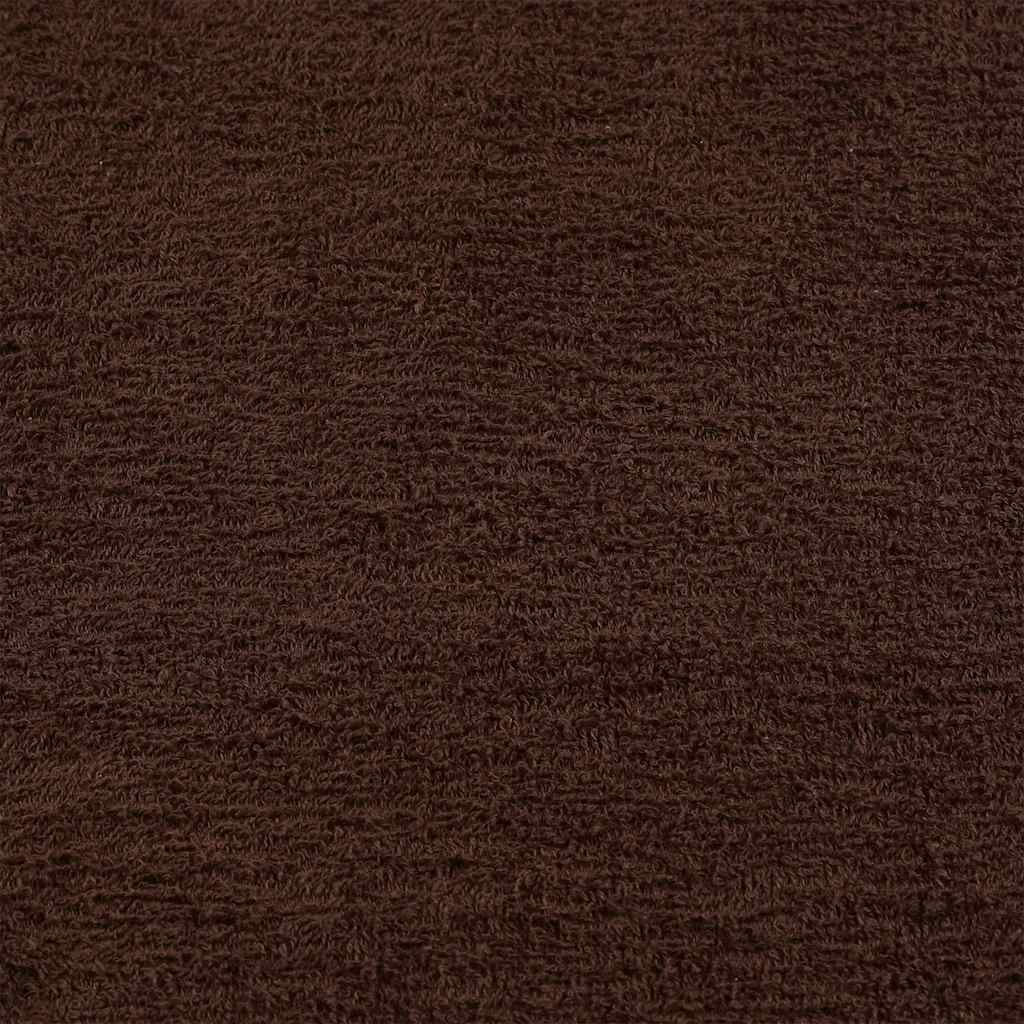 Vidaxl Guest Towels, 2 Pcs, Brown, 30X50 Cm, 100% Cotton