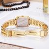 Minimalist Womens Square Quartz Watch With Alloy Case For Casual Office Wear