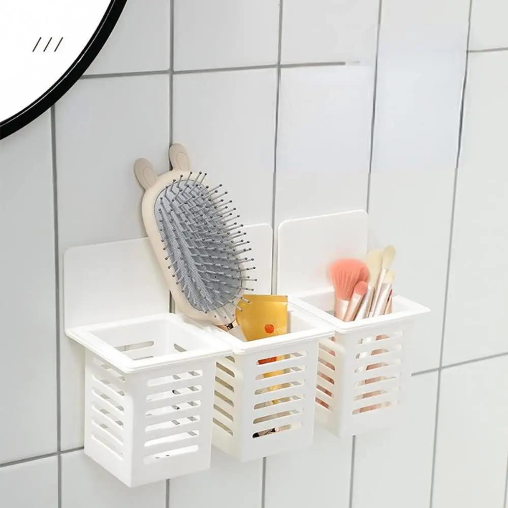 1PC Wall Mounted Toothbrush Holder Set for Bathroom. Spoons and Forks Holder for Kitchen- Space Saving Toothbrush Ecoco uv