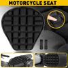Black Lycra Comfort Gel Seat Cushion Cover Shock Absorb Pad Fits For Motorcycle