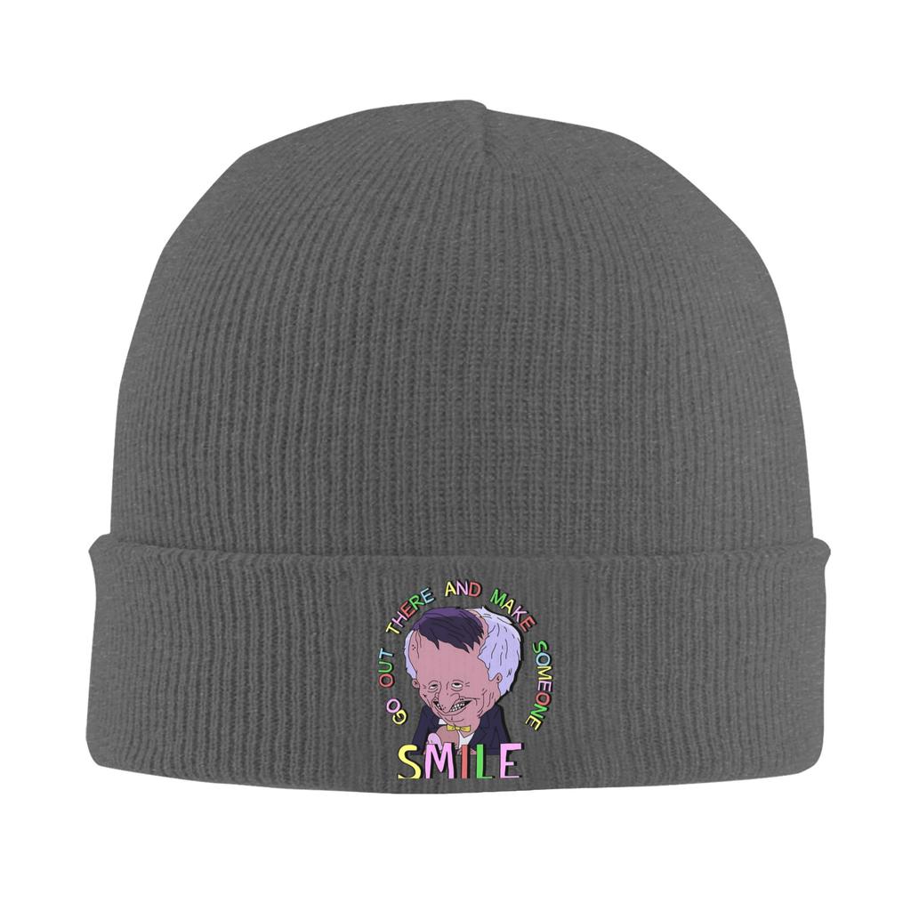 Smiling Friends Beanie Hats Bonnet Hats Female Male Fashion Kpop Knit Hat Winter Printed Elastic Caps
