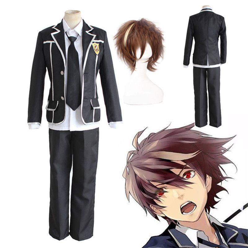 High Quality Guilty Crown Ouma Shu Anime Cosplay Costume With Durable Wig