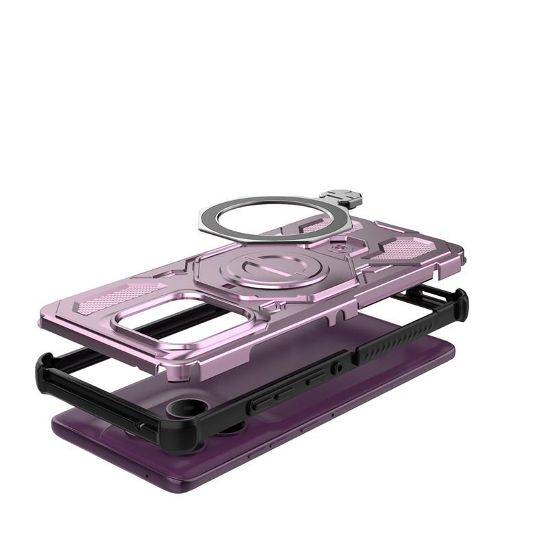 For Motorola Edge 60 Pro Case Moto Edge 60 Pro Cover Holder Magnetic Wireless Charging Protective Phone Case On Moto Edge 60 Pro