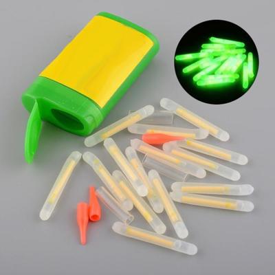 MUQZI Sports Accessory 15Pcs Mini Luminous Float Rod Glow In the Dark Fishing Light Stick Tackle Tool