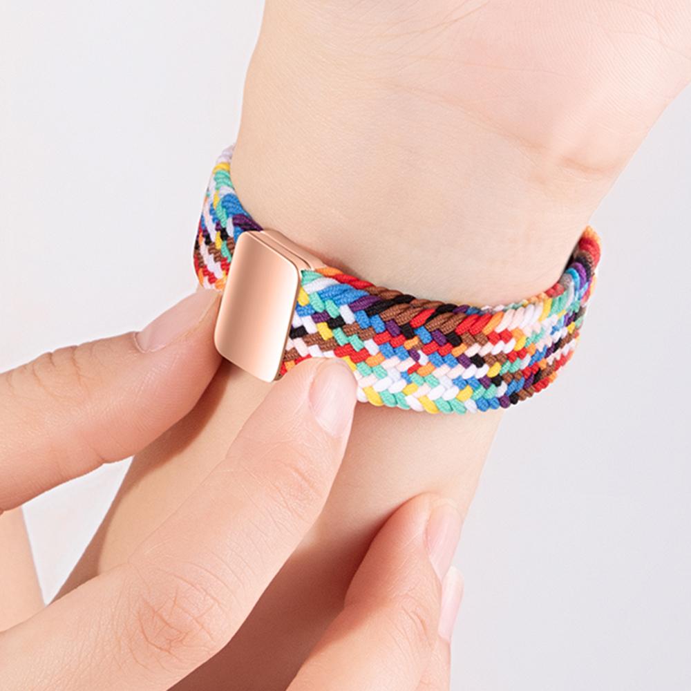 For Apple Watch 10 46mm/Ultra 2/Ultra 49mm/9 8 7 45mm/SE (2023) SE (2022) SE 6 5 4 44mm/3 2 1 42mm Watch Strap Braided Nylon Band