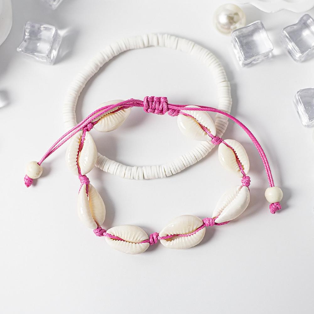 

Европейский и американский креативный гавайский пляжный браслет на ногу с ракушками