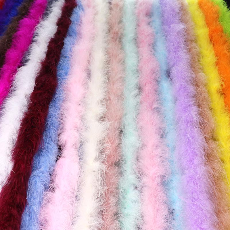 Colorful Turkey Feather Trim, 16g Single Layer for Clothing, Latin Dance Accessories, and Graduation Design