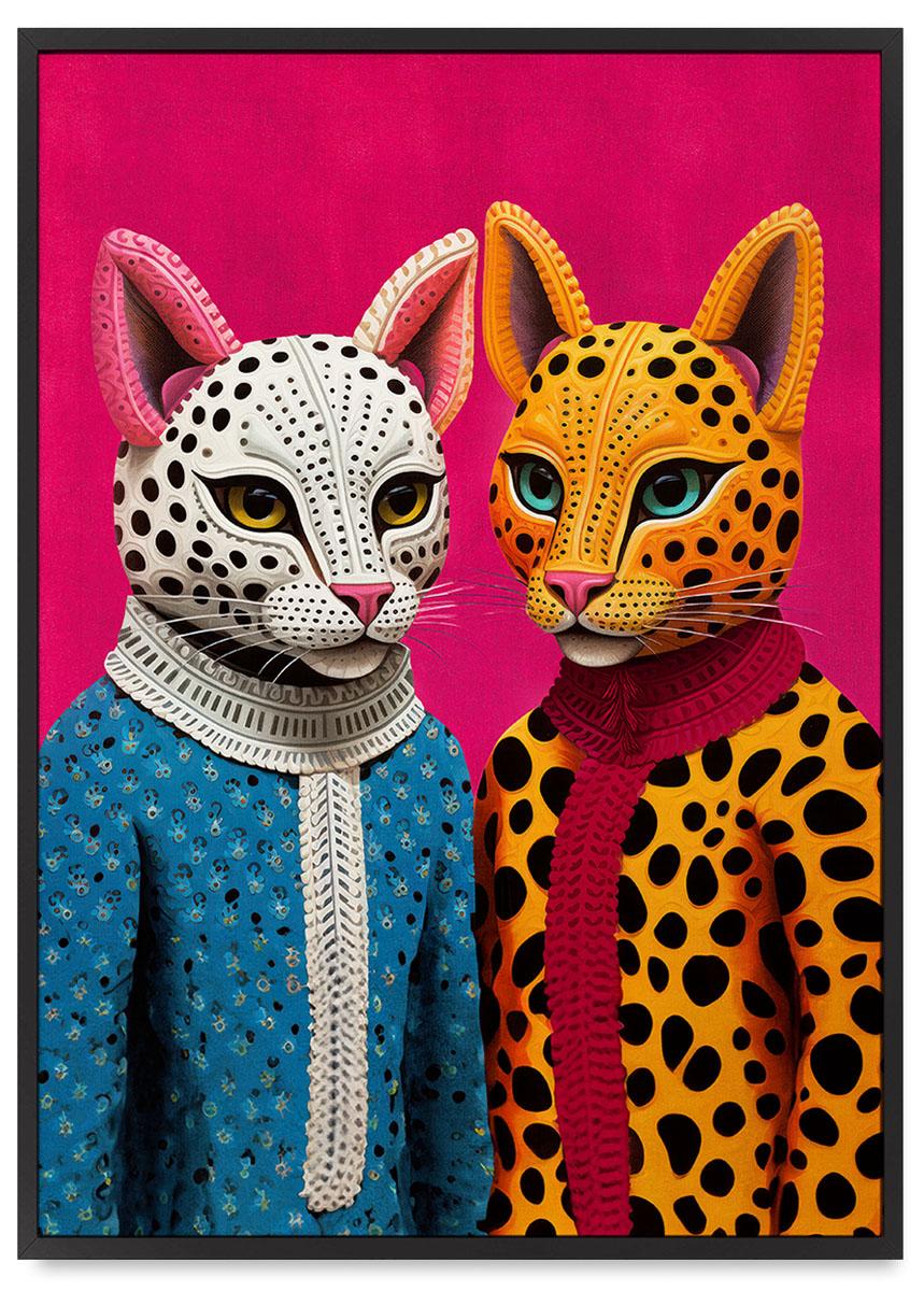 

Plakat portret koty 21x30 cm