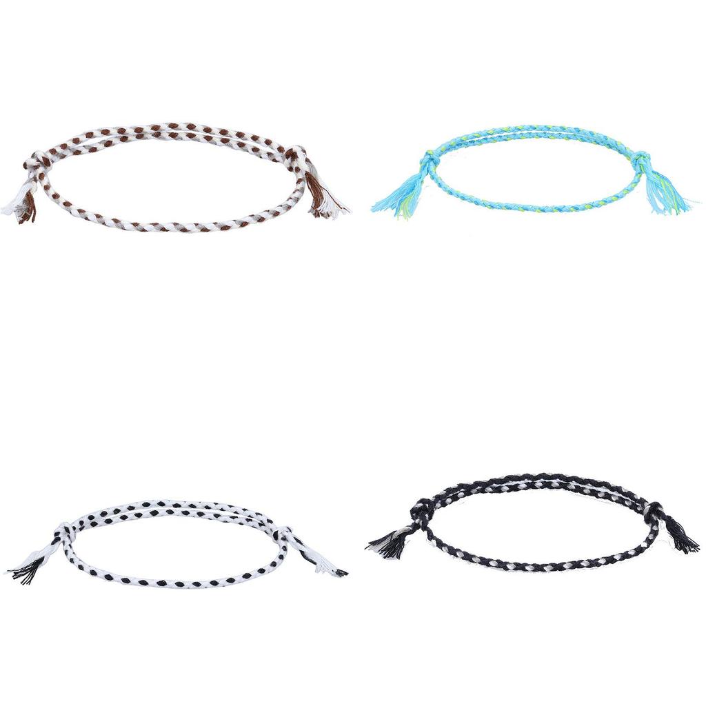 Trendy Unisex Wave Style Handmade Braided Red Rope Bracelet Ideal For Travel Remembrance Assorted Colors