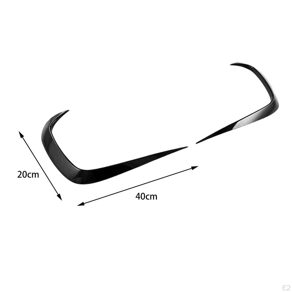 2Pieces Car Front Bumper Trim Left Right External Decoration Replacement