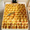 3D-Bienen-Print Flanelldecke, Weicher Plüschfleece Überwurf, Nicht fusselnd, für alle Jahreszeiten, für Heim-Büro, Niedliches Tierdesign Geschenk