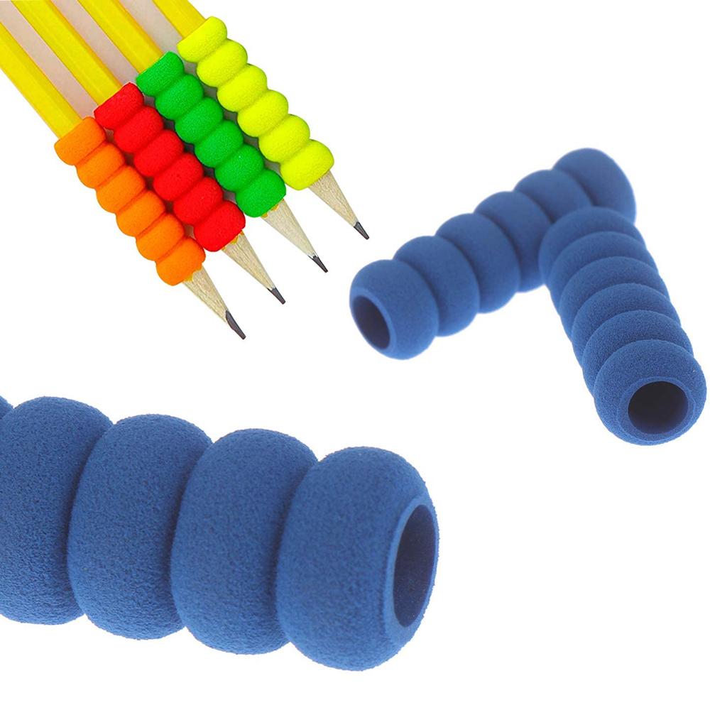 Writing Aid Handwriting Pencil Gripper Non-slip Pencil Cover Soft Foam Pencil Holder Pencil Grips