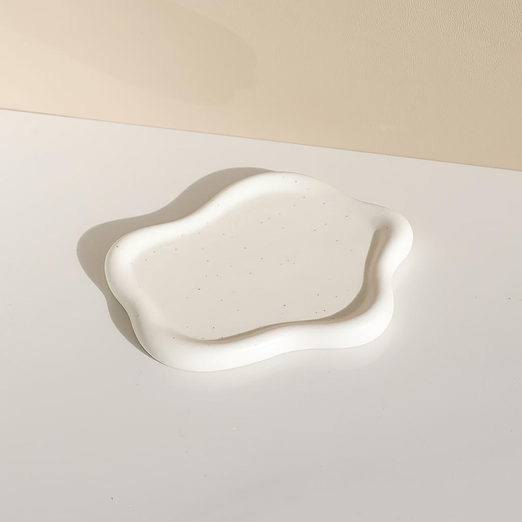 1 Stück Keramikschmuckschale, Wolkenform Schmuckschale Kosmetiktisch-Organizer-Schale für Schmuck, Ring-Schmuckschale, Schlüsselablage Schmuckhalter