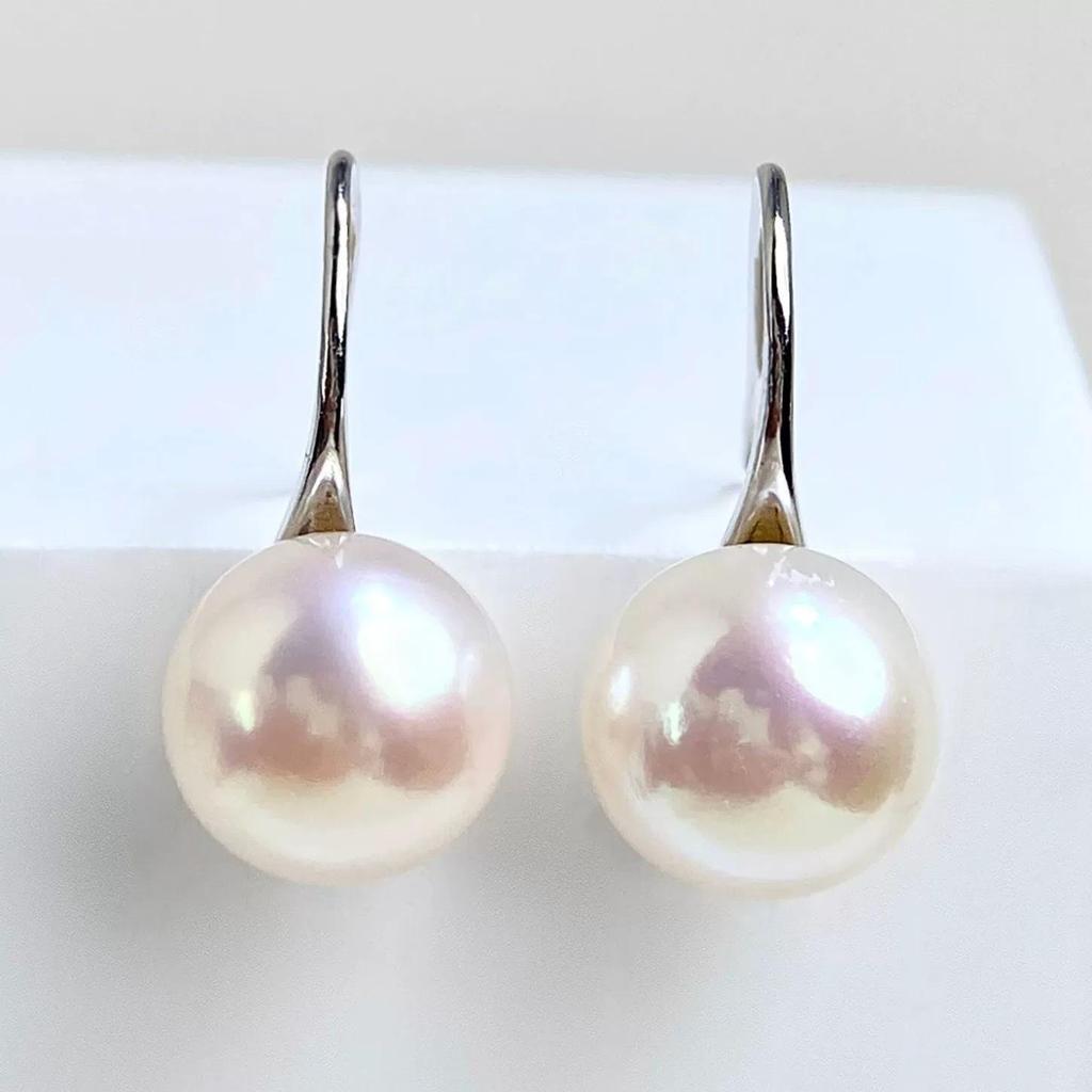 Zhuji Mantou-Shaped Freshwater Pearl S925 Silver High Heel Earrings