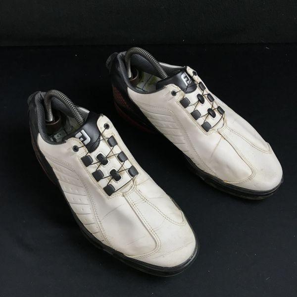 FOOT JOY flex zone dial golf shoes 9W 27 white(USED)