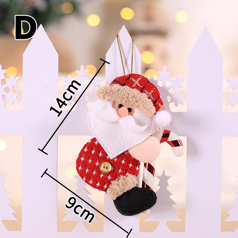 1PC Craft Hanging Pendant Gift Christmas Doll Cloth Decor Xmas Tree Ornament For Home Kids Toys