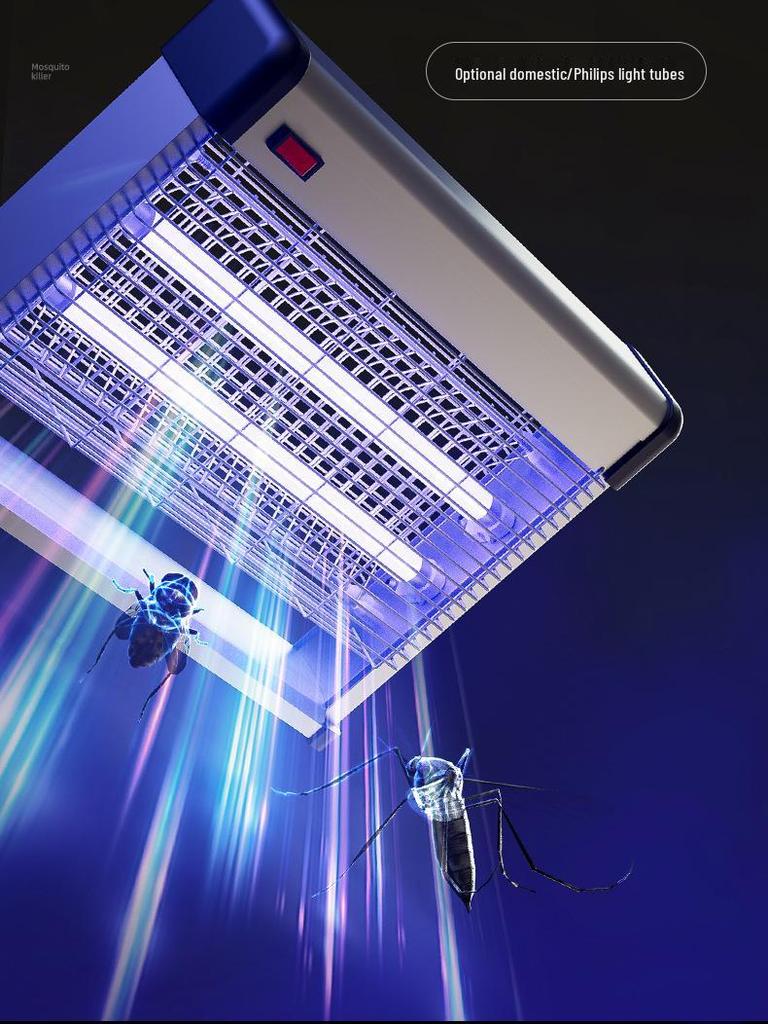 Wall-Mounted Electric Fly and Mosquito Killer Lamp for Restaurants and Shops