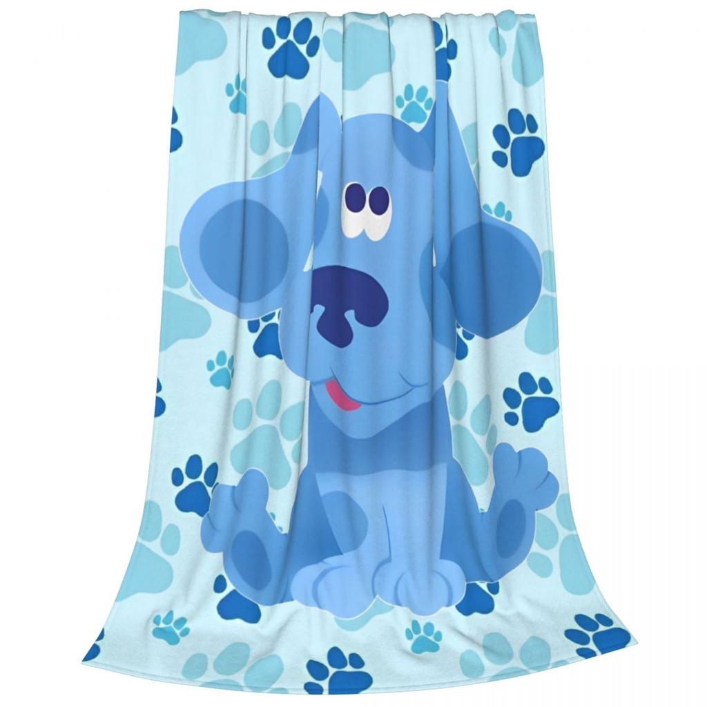 Blues Clues Cartoon TV Show Blanket Flannel Funny Warm Throw Blanket for Bedspread Winter