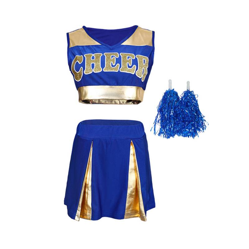 Dance Performance Cheerleading Uniform Short Skirt Suit Halloween Party Gift