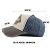 Splicing Alphabet Baseball Cap Pure Cotton Ripped Brim Sun Hat Men's and Women's Spring and Autumn Casual Cap