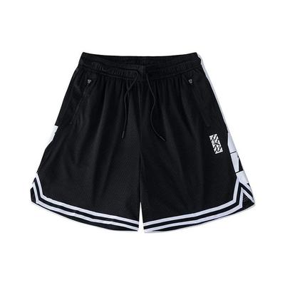 Basketball Series Letter Print Training Shorts Men Bottoms Black 152221213R-1