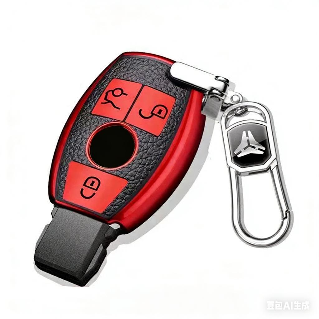 Leather TPU Shell Fob Car Key Case Cover For Mercedes Benz A B C E Class GLS GLA GLK GLC CLS CLA AMG W204 W205 W212 W463 W176