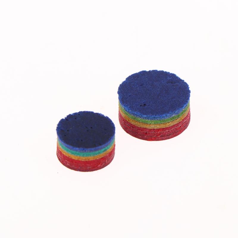 1Pc Rainbow Billiard Tip Replacement Pool Cue Tip For Snooker Sports Outdoor 6 Layers Hardness Snooker Tips Head Accessories