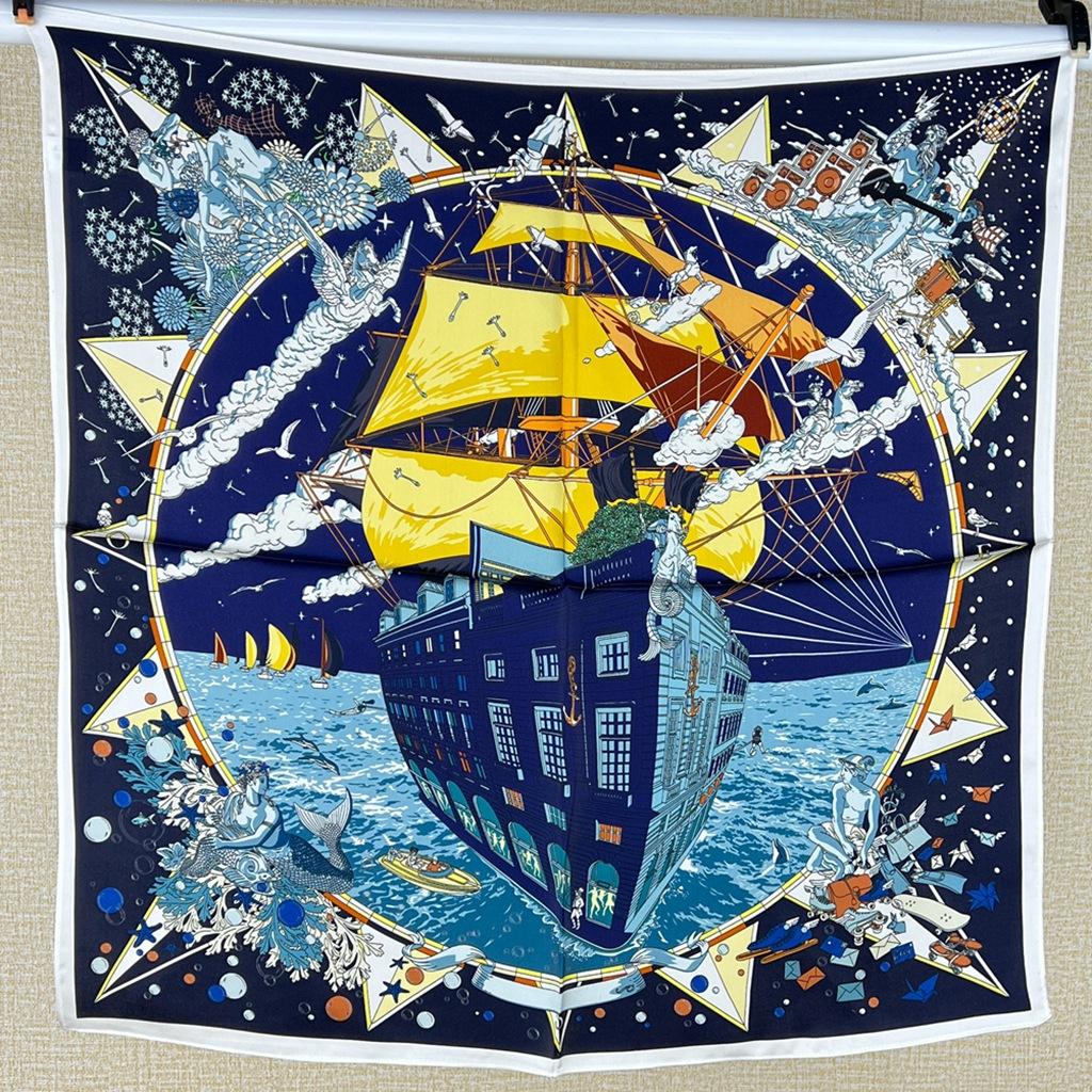 Hangzhou 100% eșarfă de mătase naturală reală pentru femei, bandană, eșarfe pătrate, eșarfe, eșarfă Mulberry, modă de lux de înaltă calitate, hijab