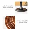 Circular Shape Wooden Cake Stand High Base Fruit Snacks Storage Tray  Wedding
