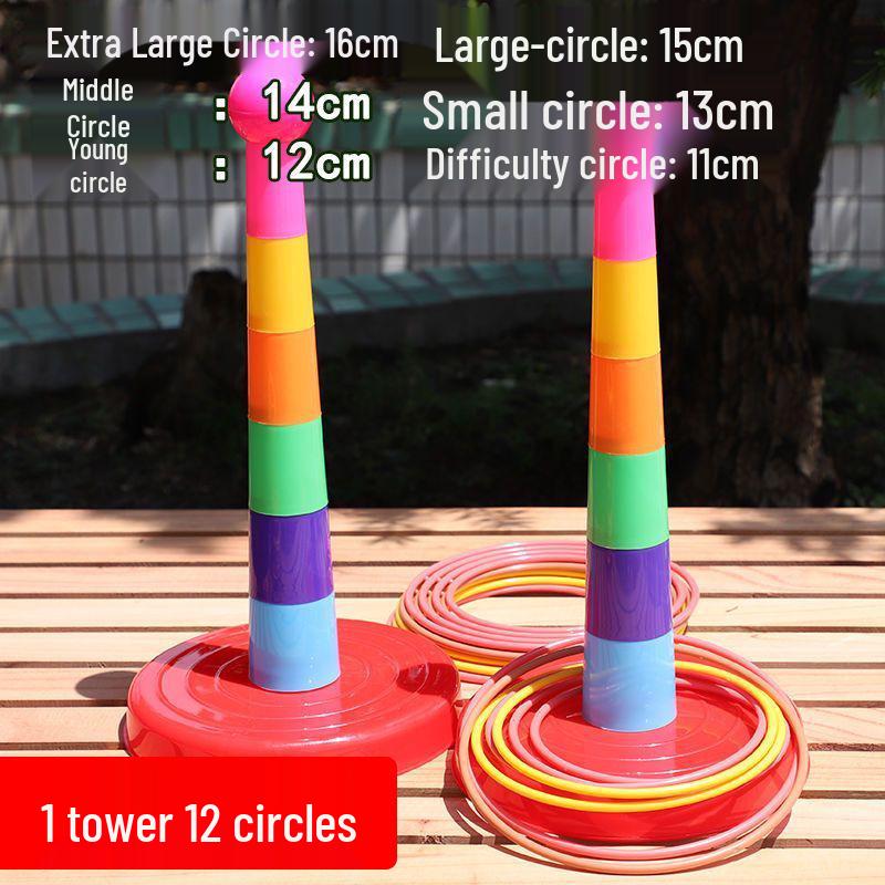Kids  Ring Toss Game: Interactive, Educational Toy for Indoor  Outdoor Fun