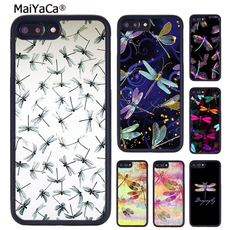 MaiYaCa Colorful Dragonfly Phone Case For iPhone 17 Air 16 15 14 plus 11 12 13 Pro Max coque Cover Shell
