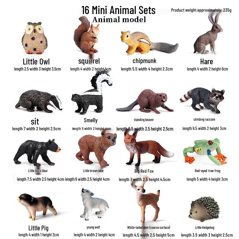 Cross-Border Children's Cognitive Animal Model: Gorilla, Monkey, Ape Toy Ornament