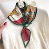 Luxury Brand  Skinny Neckerchief Scarf For Women Satin Silk Ribbons Bandana Ladies Neck Tie Wrist Wrap Shawl Echarpe